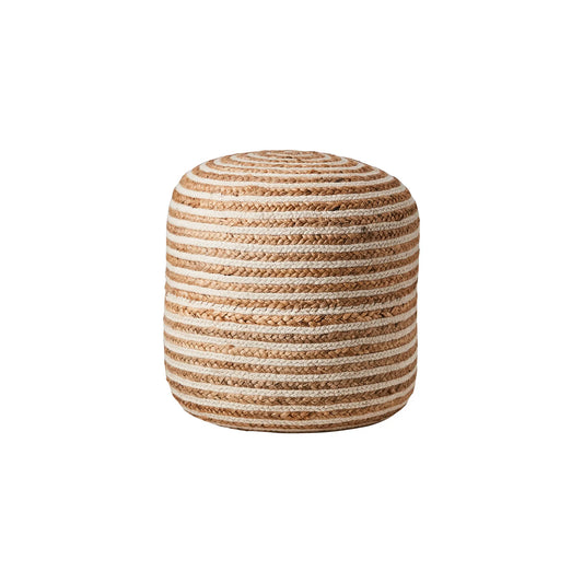 Affari of Sweden, Juni Sittpuff, Natur/elfenben-Silvra Home