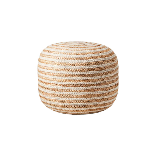 Affari of Sweden, Juni Sittpuff, Natur/elfenben-Silvra Home