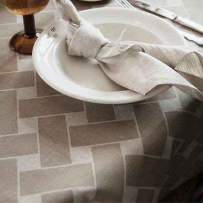 Almedahls Korg Duk XL 145x250cm, Natur/taupe