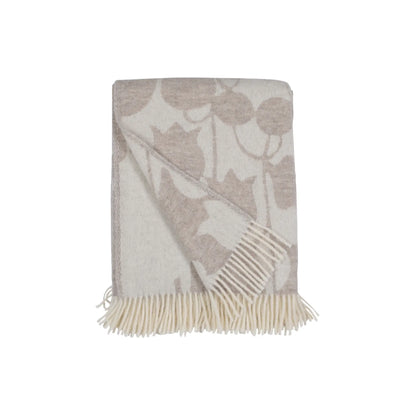 Almedahls Skogen Pläd 130x170cm, Beige Offwhite