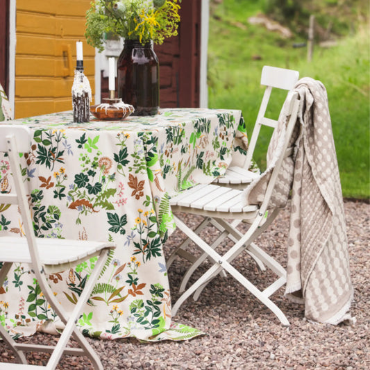 Almedahls Pricktyg Pläd 120x170cm, Beige Offwhite