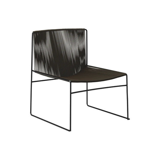 Bebo Objects Lyre Fåtölj Svart 2-Pack, Snöre Brun