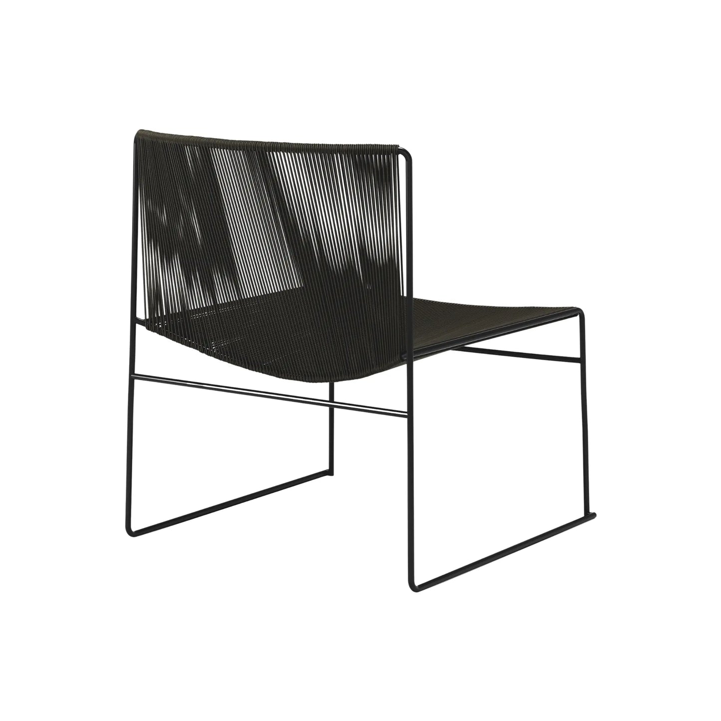 Bebo Objects Lyre Fåtölj Svart 2-Pack, Snöre Brun