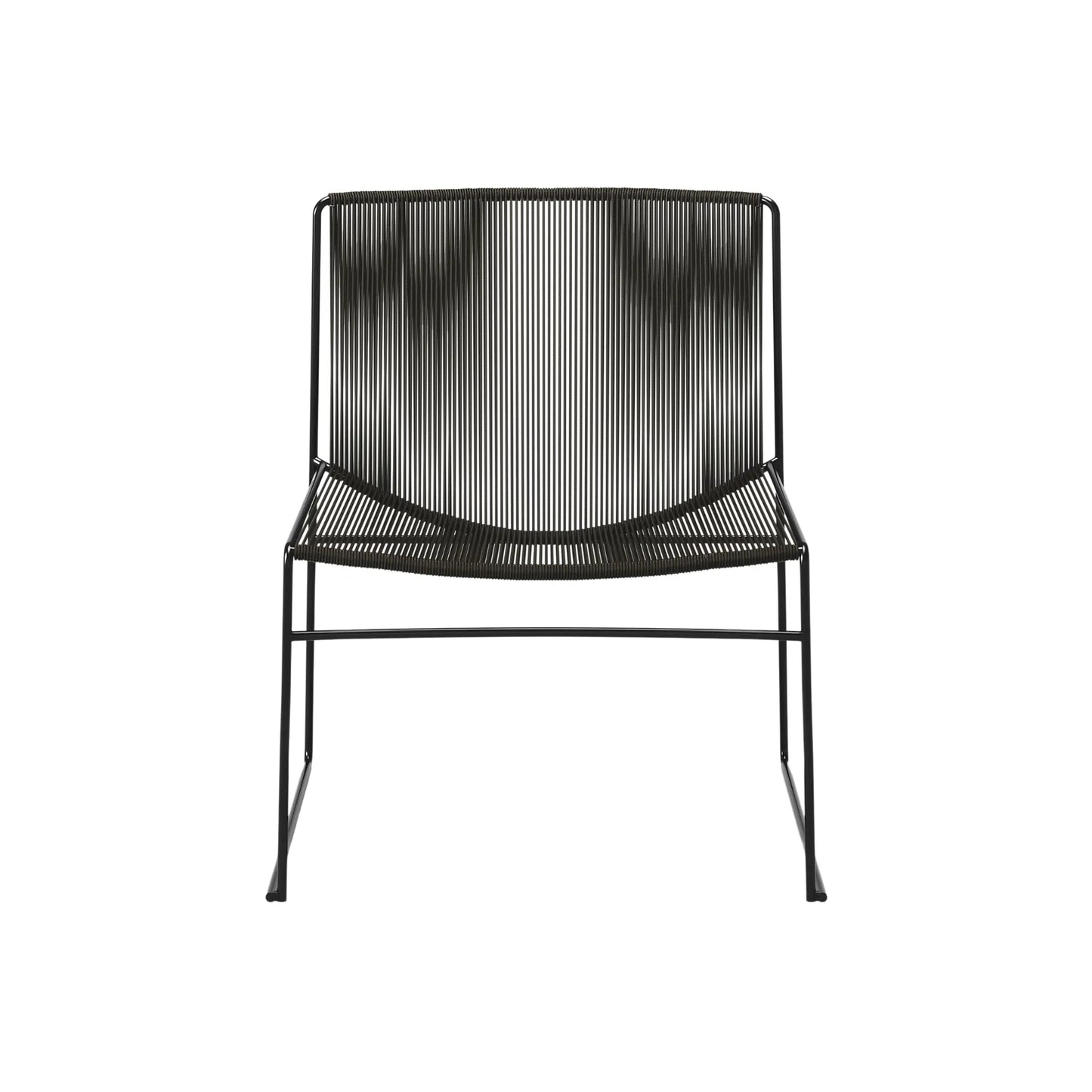 Bebo Objects Lyre Fåtölj Svart 2-Pack, Snöre Brun