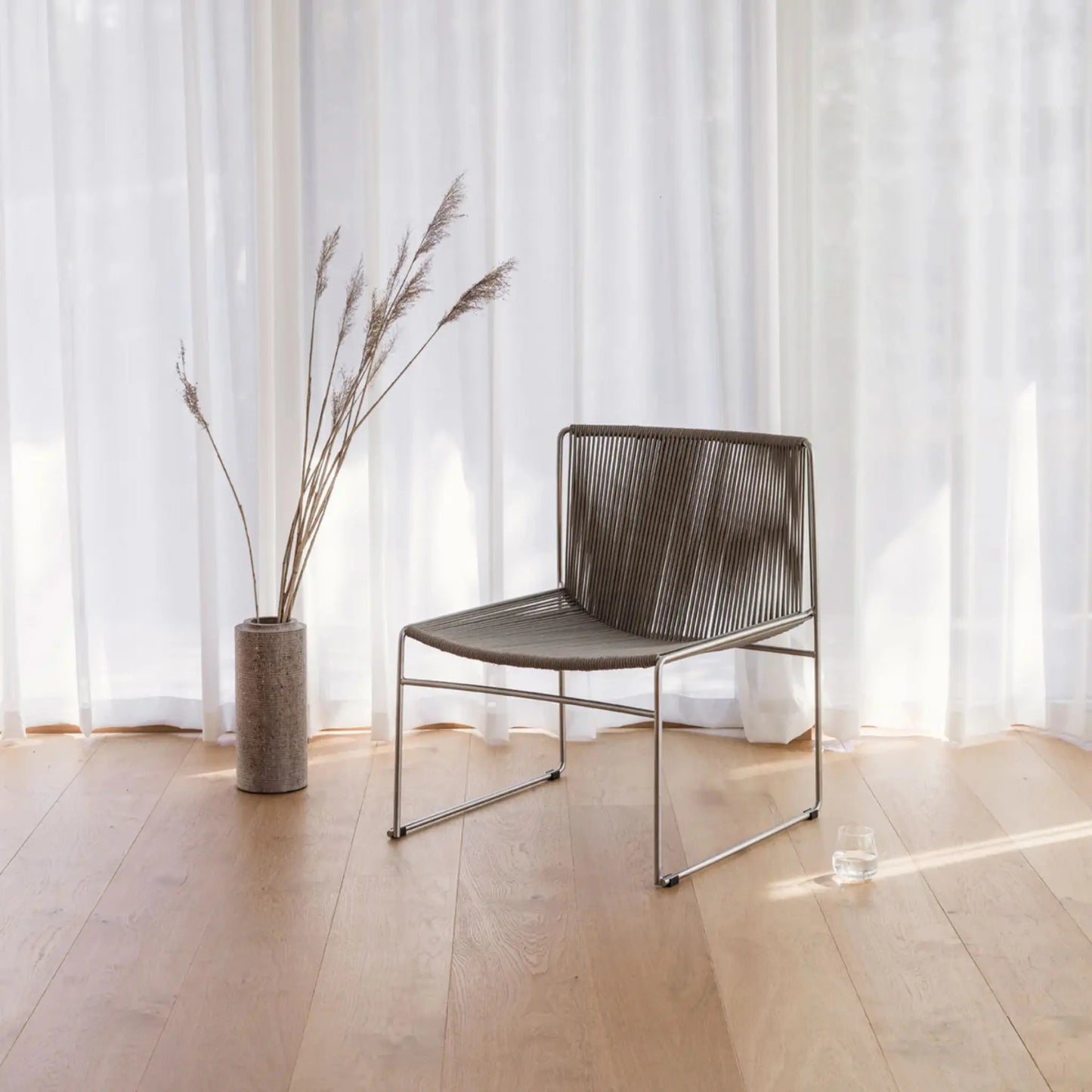 Bebo Objects Lyre Fåtölj Rostfri 2-Pack, Snöre Natur