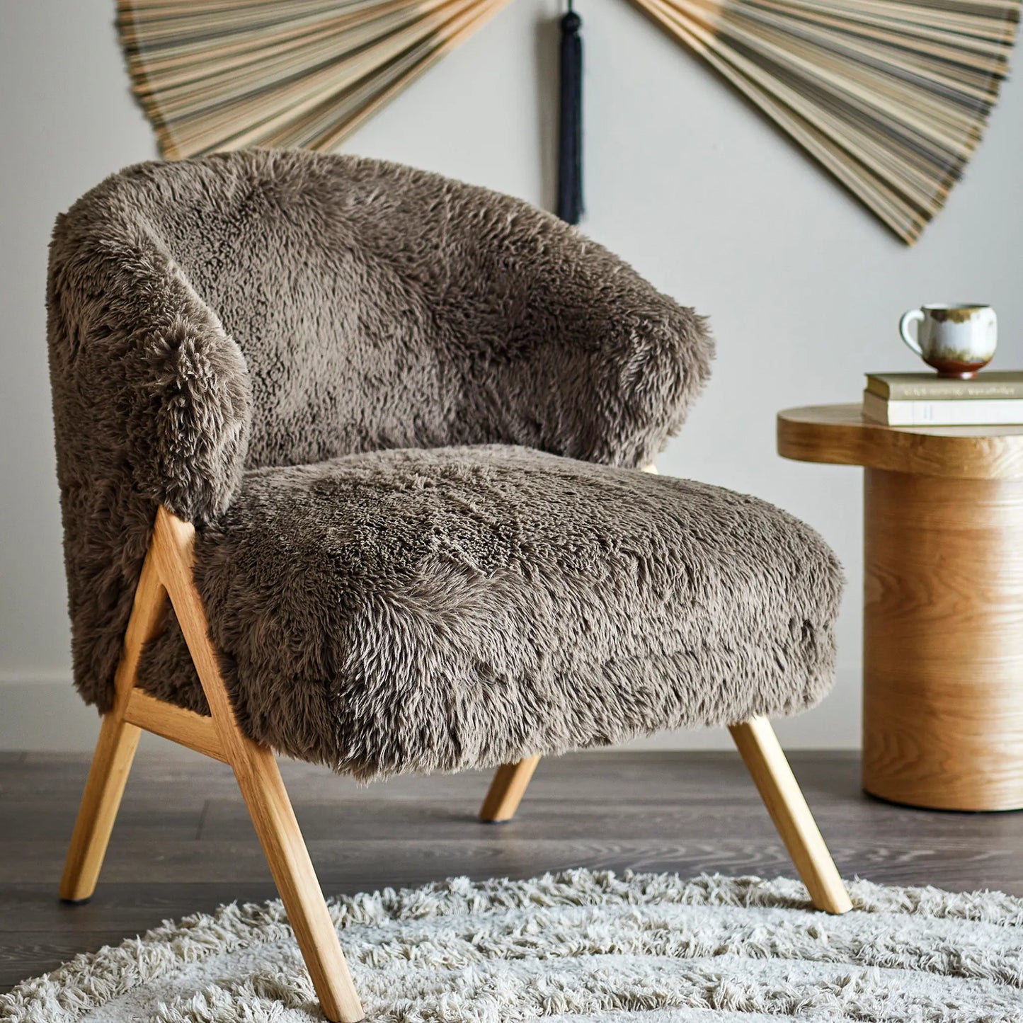 Bloomingville Camino Loungestol, Brun