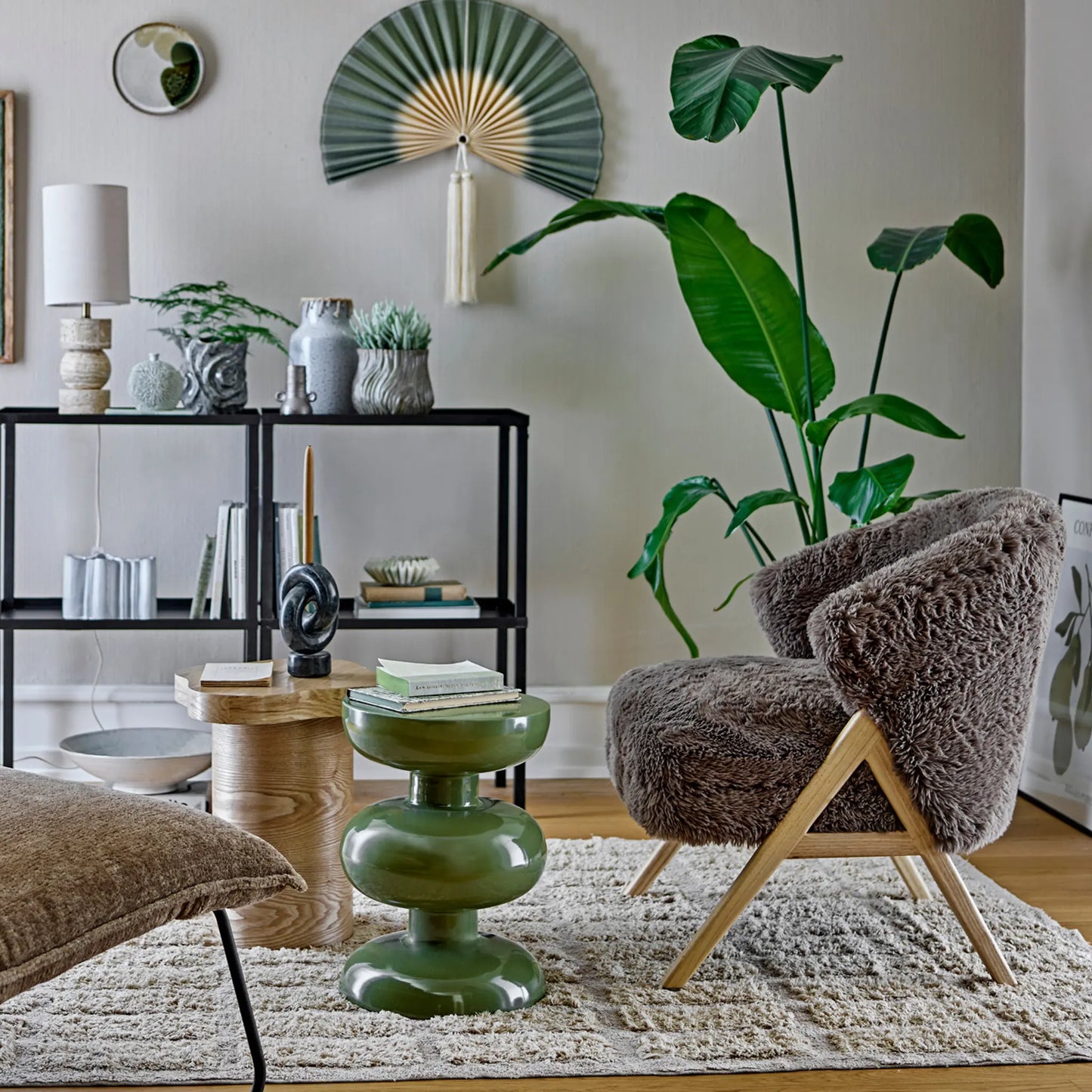 Bloomingville Camino Loungestol, Brun