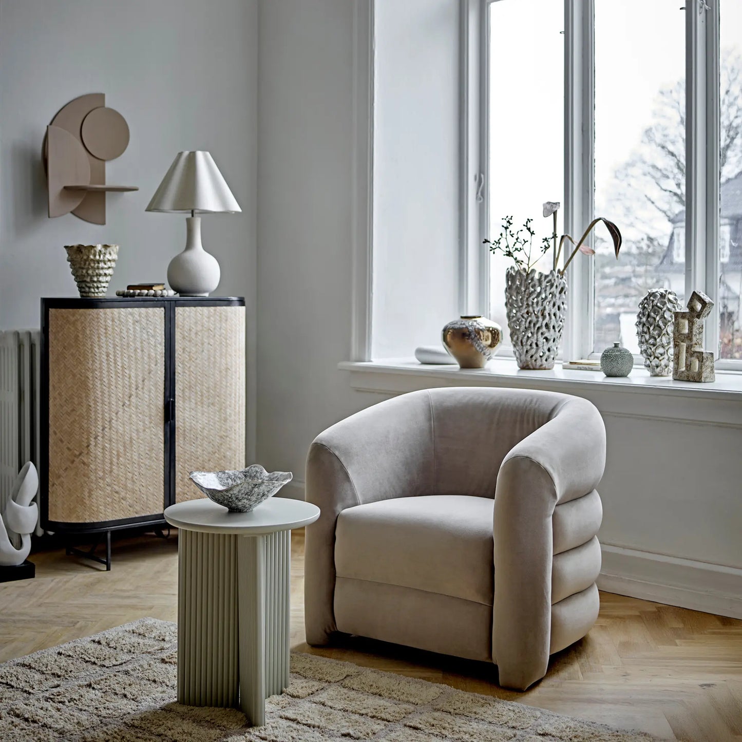 Bloomingville Heide Bordslampa, Vit