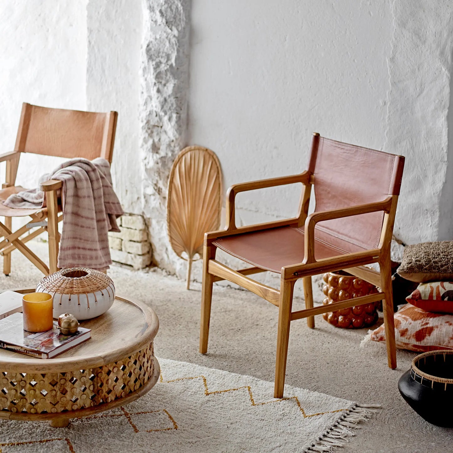 Bloomingville Ollie Loungestol, Brun