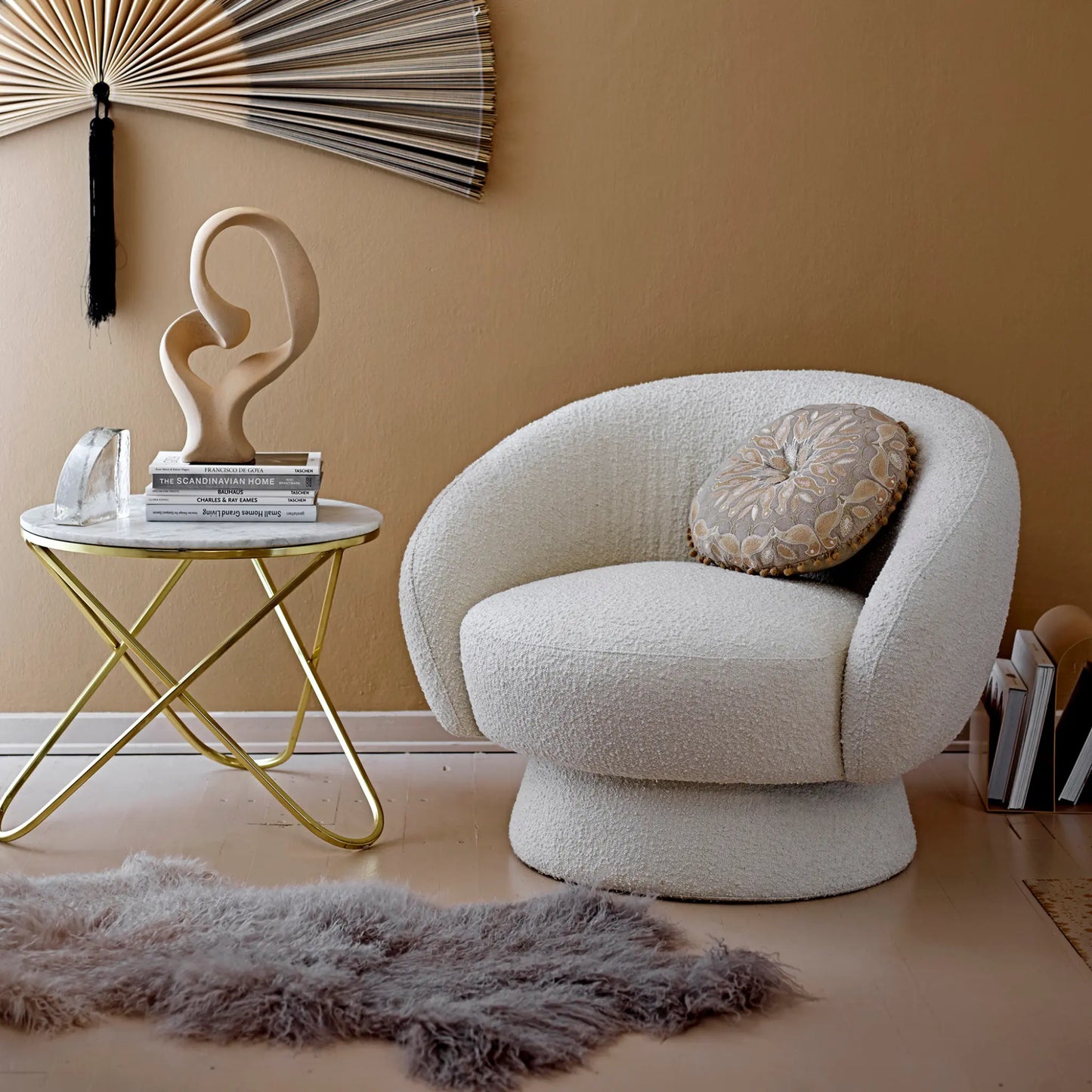 Bloomingville Ted Loungestol, Vit