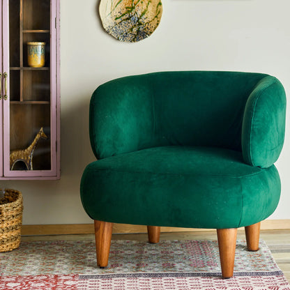 Creative Collection Ruperta Loungefåtölj, Grön