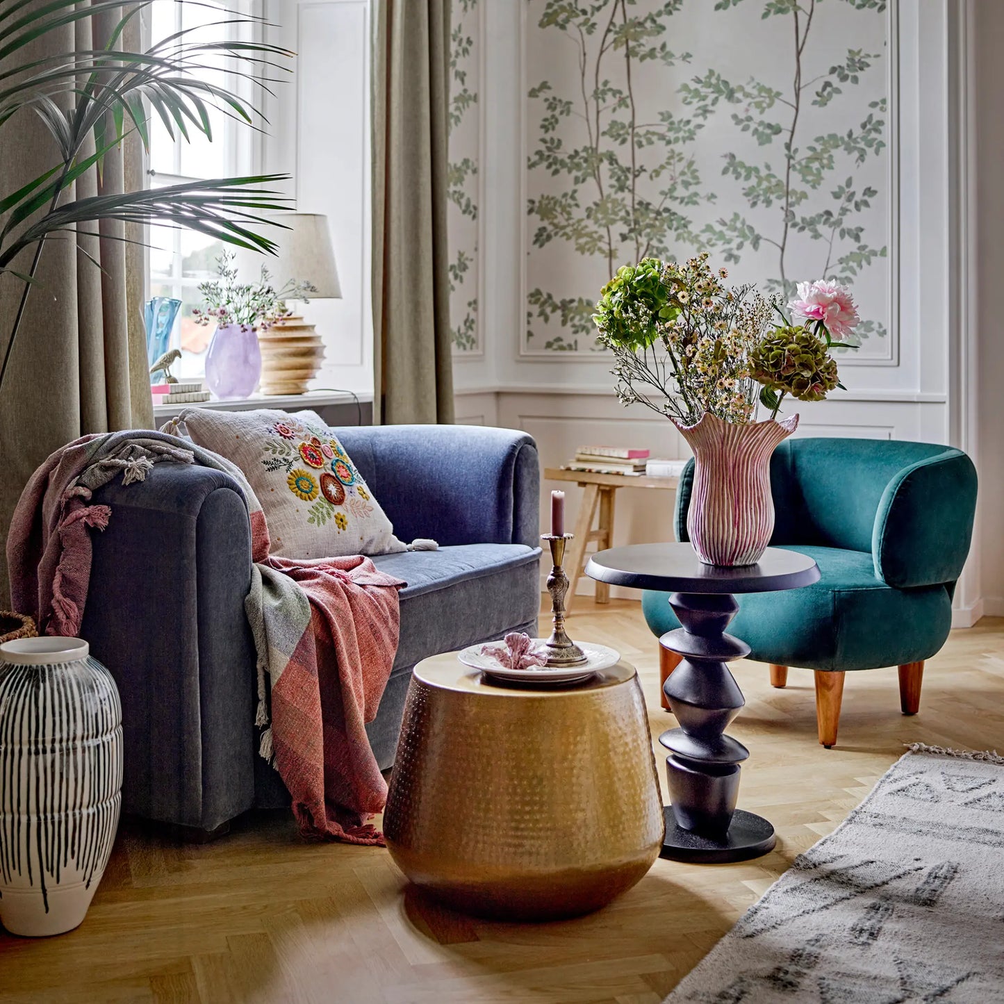 Creative Collection Ruperta Loungefåtölj, Grön
