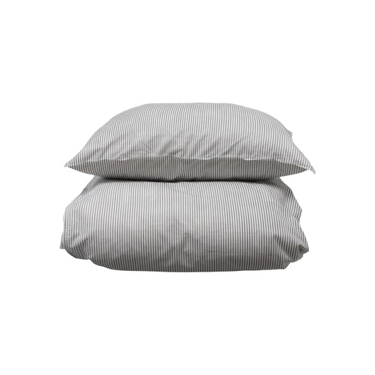 Borås Cotton Cille Bäddset 150x210/50x60 cm, Antrasit