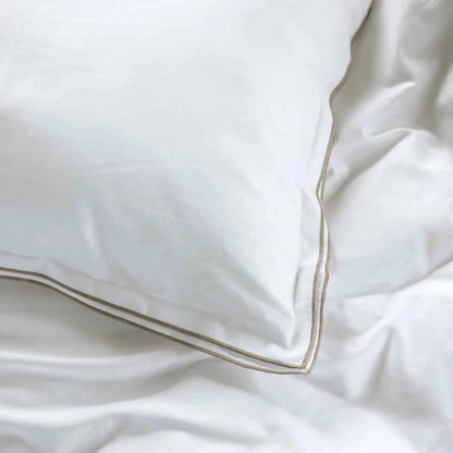 Borås Cotton Sky Bäddset 230x220/2*50x60 cm, Beige