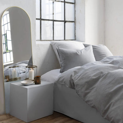 Borås Cotton Cille Bäddset 150x210/50x60 cm, Antrasit