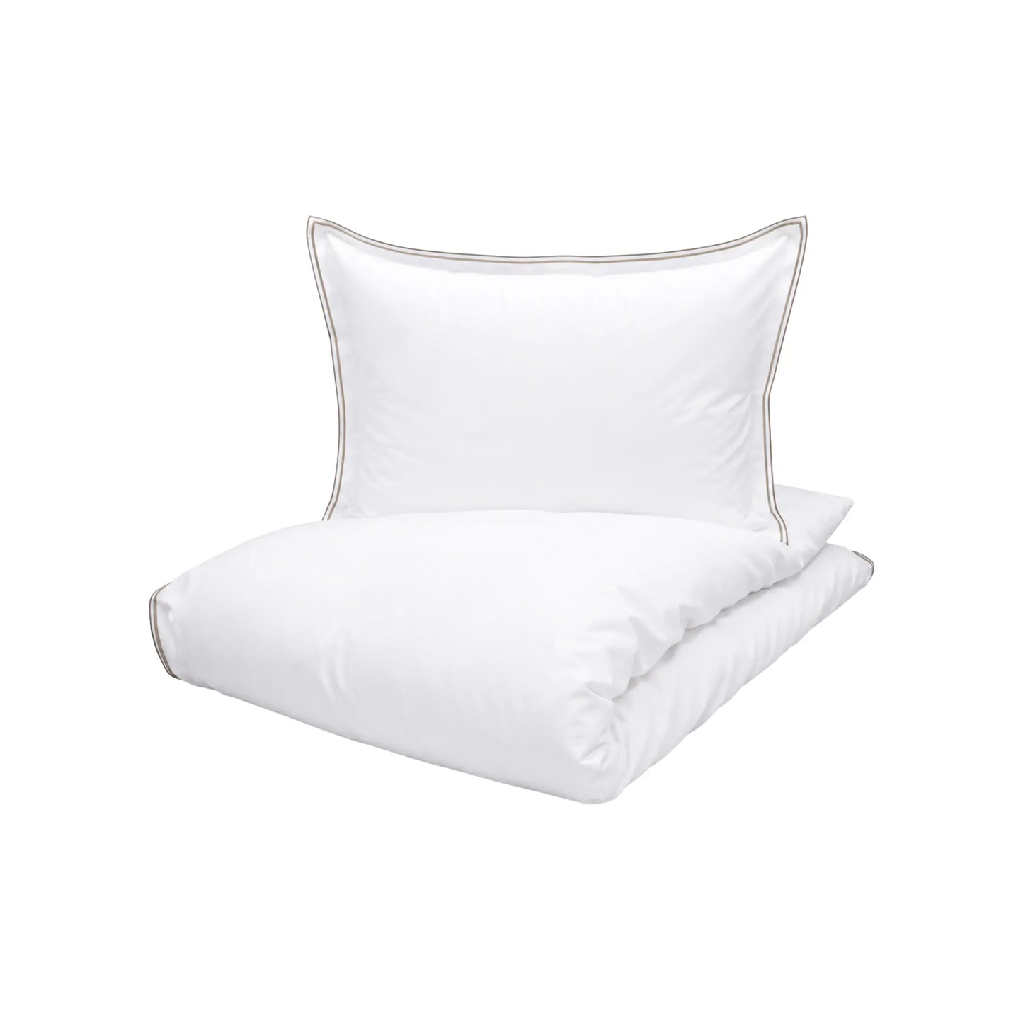 Borås Cotton Sky Bäddset 230x220/2*50x60 cm, Beige