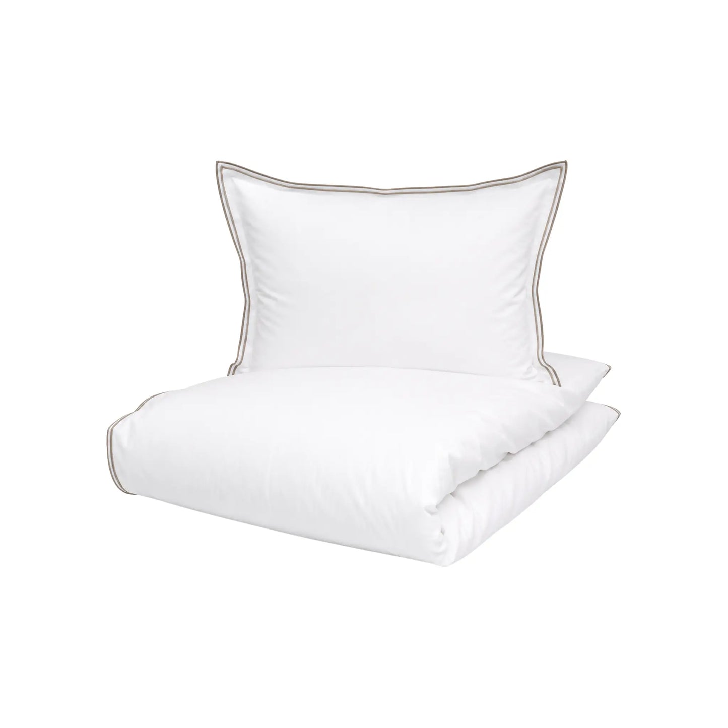 Borås Cotton Sky Bäddset 150x210/50x60 cm, Beige