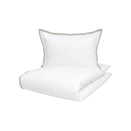 Borås Cotton Sky Bäddset 150x210/50x60 cm, Beige