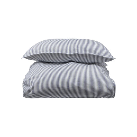 Borås Cotton Cille Bäddset 150x210/50x60 cm, Blå
