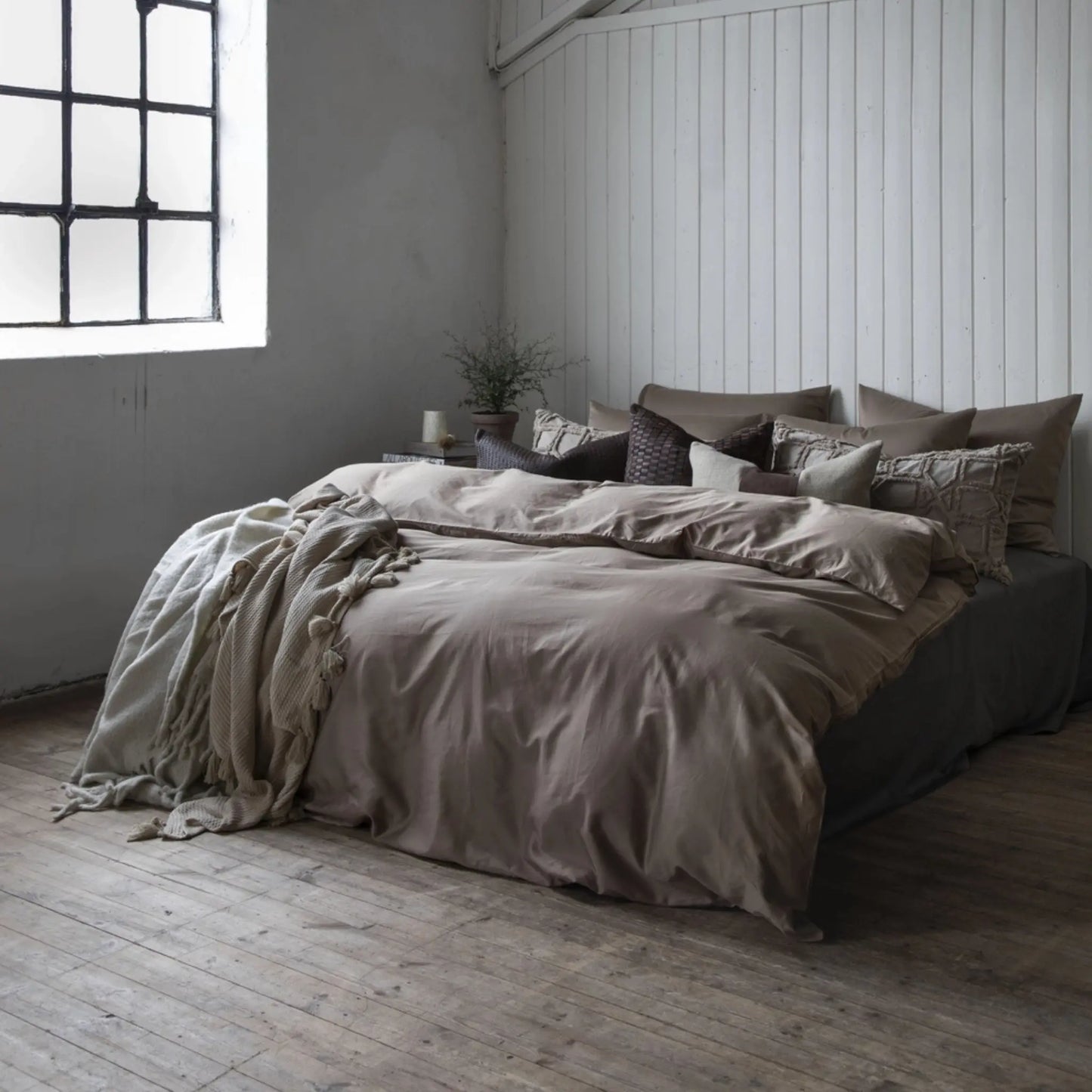 Borås Cotton Cloud Bäddset 230x220/50x60 cm, Sand