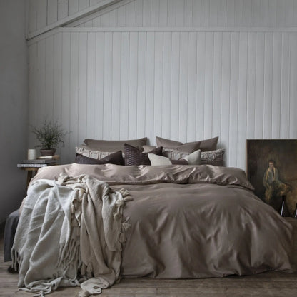 Borås Cotton Cloud Bäddset 230x220/50x60 cm, Sand
