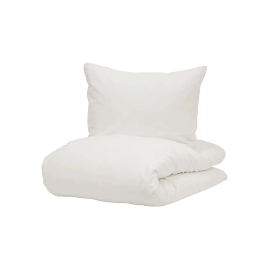 Borås Cotton Cloud Bäddset 150x210/50x60 cm, Optical White