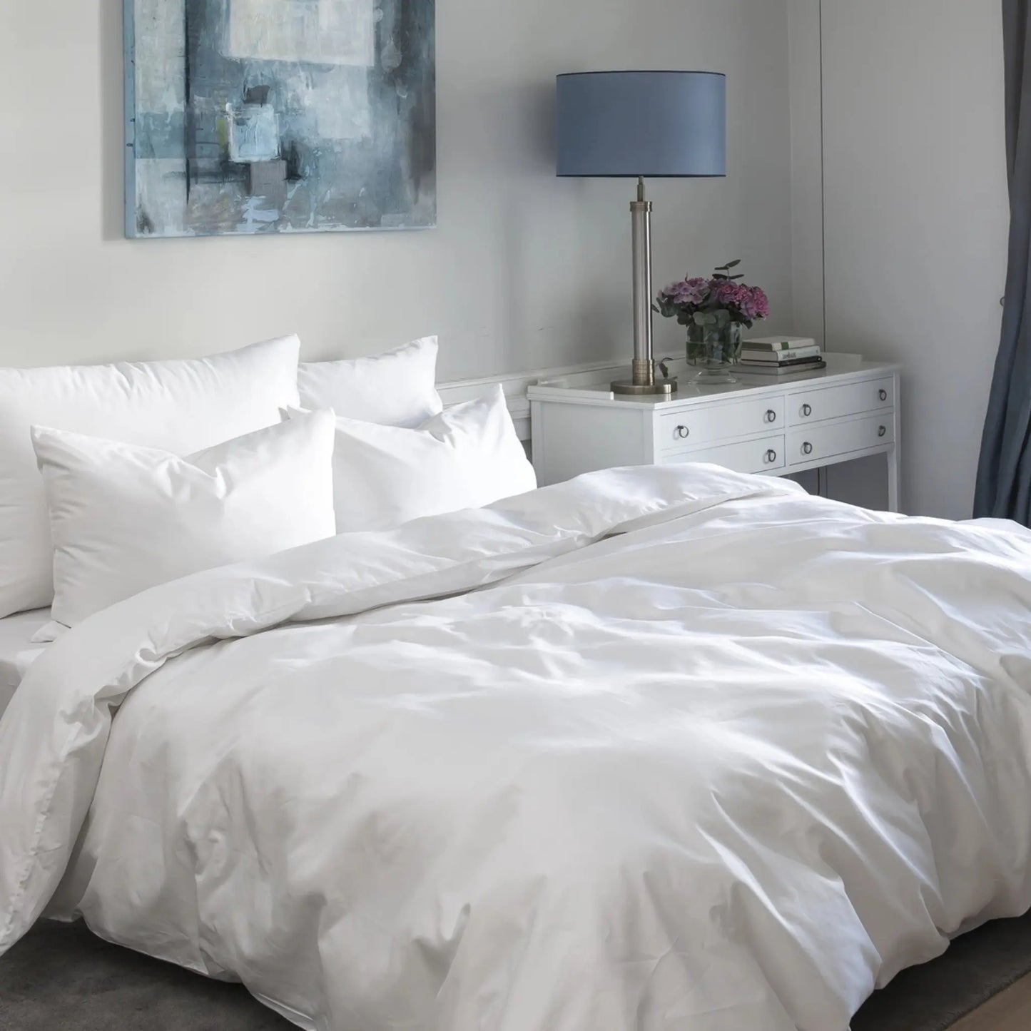 Borås Cotton Cloud Bäddset 230x220/50x60 cm, Optical White