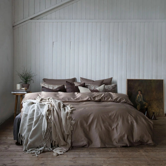 Borås Cotton Cloud Bäddset 150x210/50x60 cm, Sand