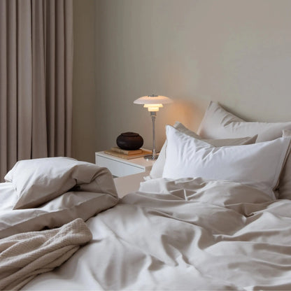 Borås Cotton Cloud Bäddset 150x210/50x60 cm, Ljus Beige