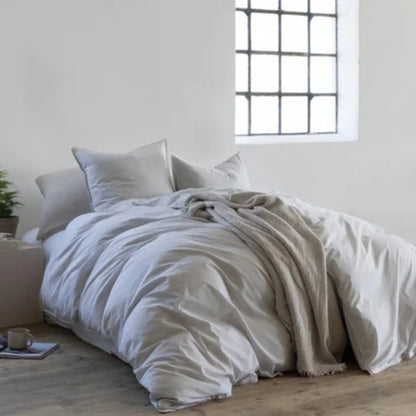 Borås Cotton Cille Bäddset 230x220/2*50x60 cm, Beige