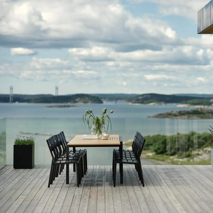 Brafab Naos Matbord, Svart/Teak