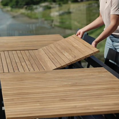 Brafab Naos Matbord, Svart/Teak