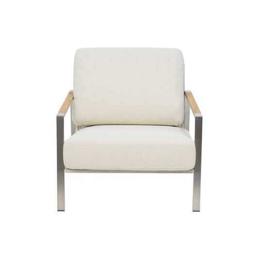 Brafab Naos Fåtölj, Stainless Steel/Dot Beige