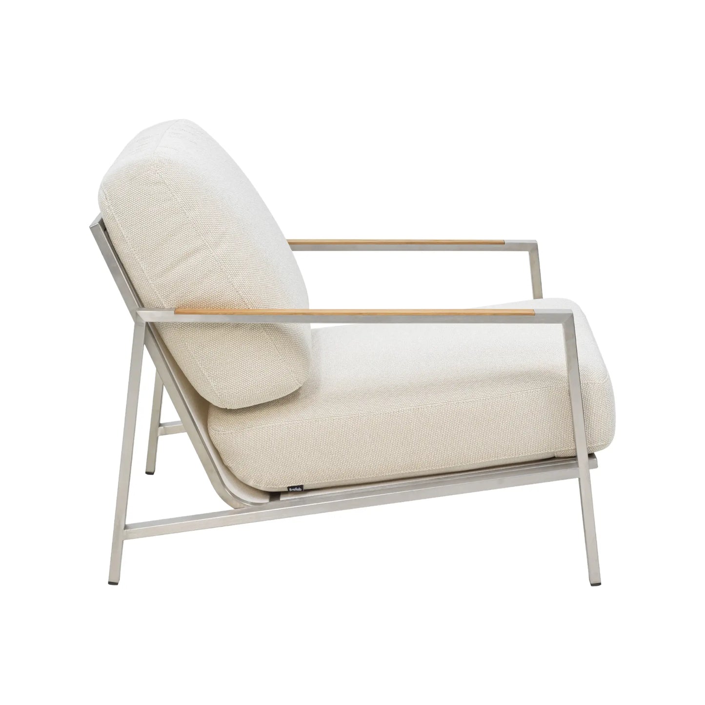 Brafab Naos Fåtölj, Stainless Steel/Dot Beige