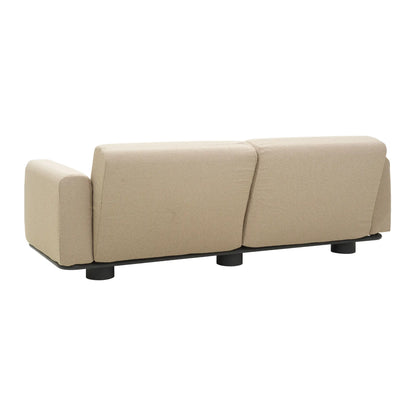 Brafab Bolster 2,5-Sits Soffa, Antracit/Teddy Beige