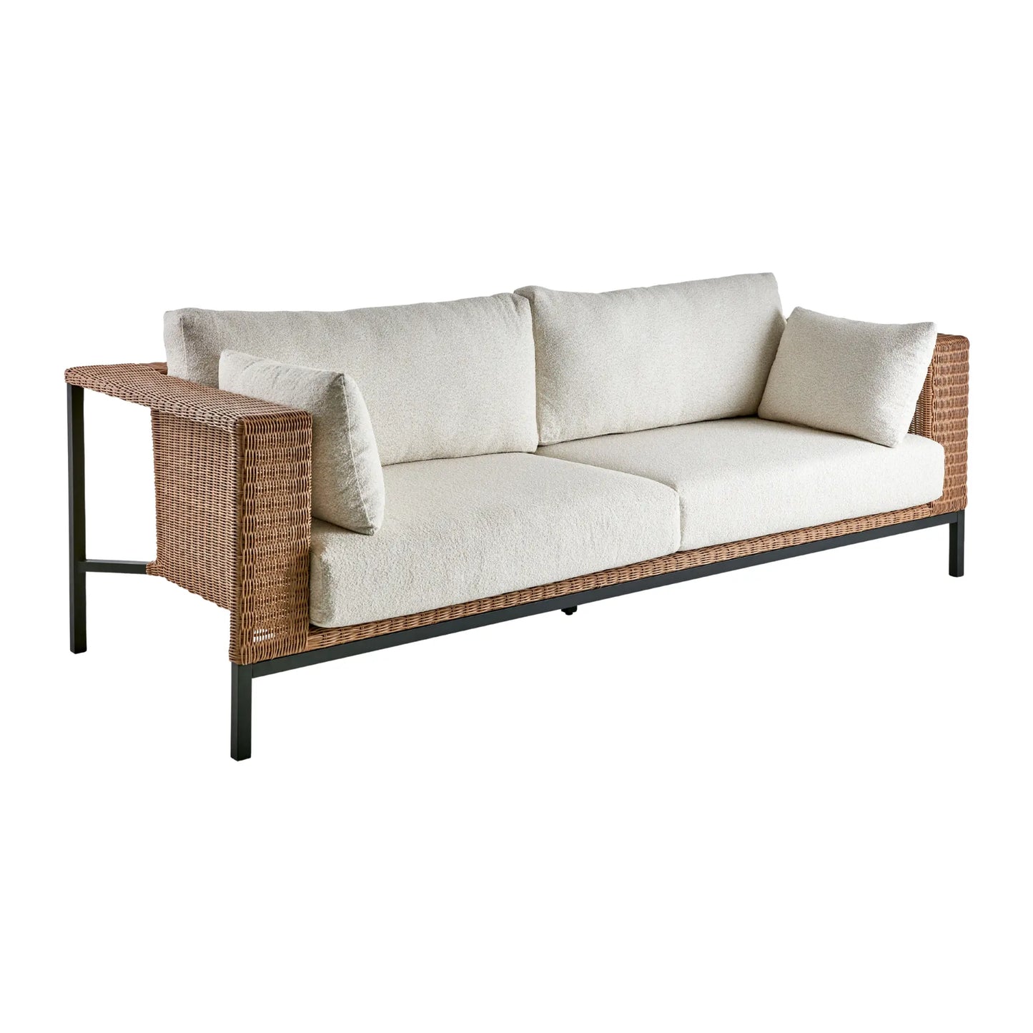 Brafab Shell 2,5-Sits Soffa, Rustik/Teddy Rice