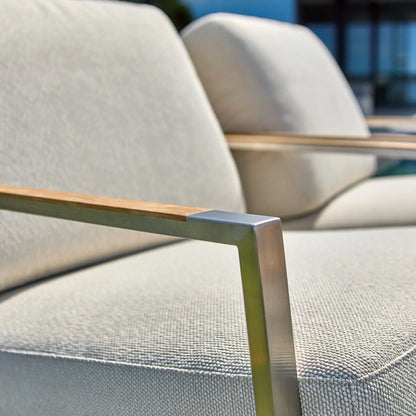 Brafab Naos Fåtölj, Stainless Steel/Dot Beige