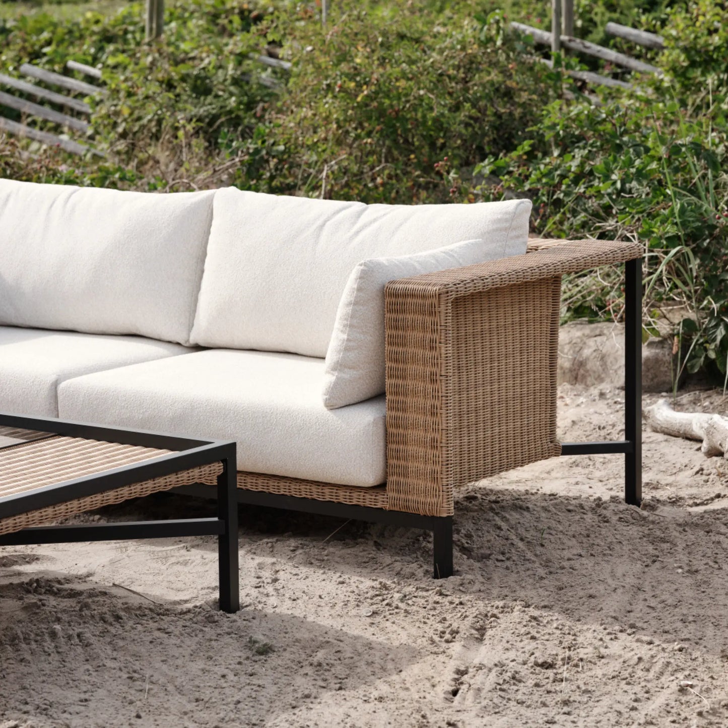 Brafab Shell 2,5-Sits Soffa, Rustik/Teddy Rice
