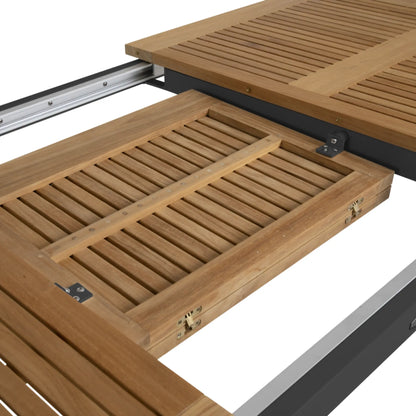 Brafab Lyon Matbord, Svart/Teak
