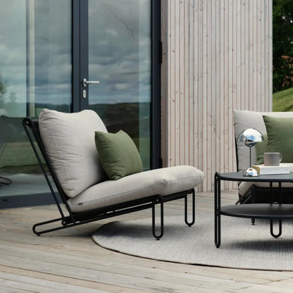Brafab Blixt Loungefåtölj, Svart/Cley Beige