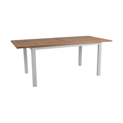 Brafab Lyon Matbord, Light Grey/Teak