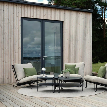 Brafab Blixt Loungefåtölj, Svart/Cley Beige