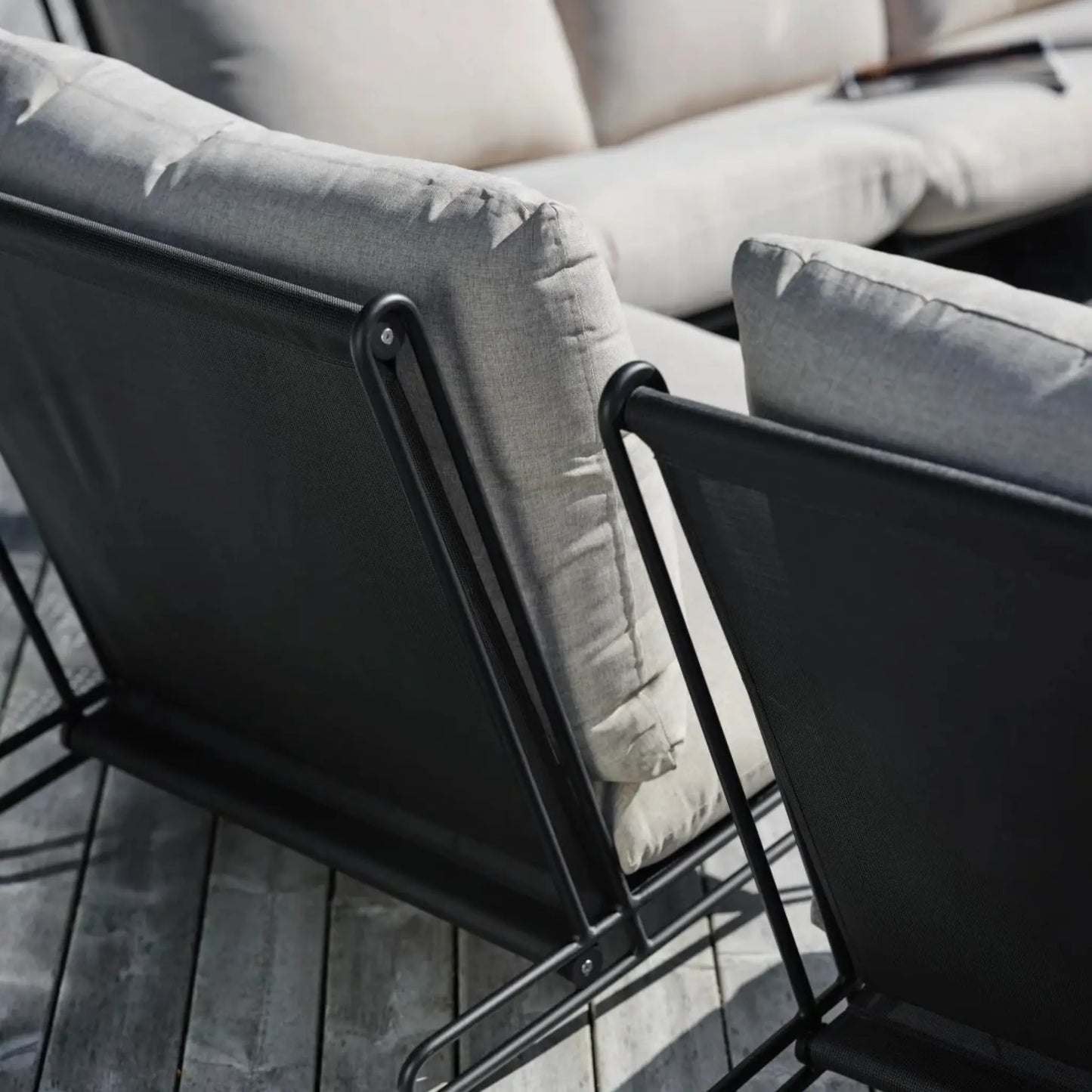 Brafab Blixt Loungefåtölj, Svart/Cley Beige