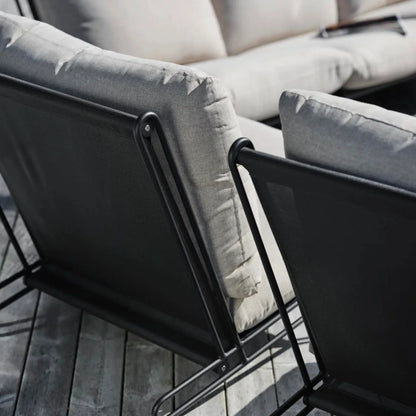 Brafab Blixt Loungefåtölj, Svart/Cley Beige