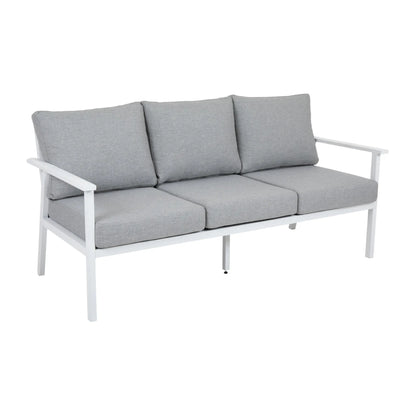 Brafab Samvaro 3-Sitssoffa High, Vit/Pearl Grey