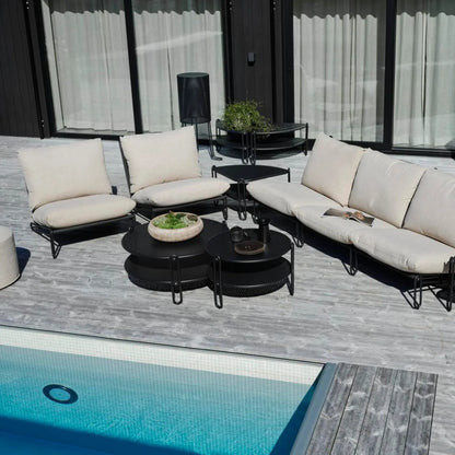 Brafab Blixt Loungefåtölj, Svart/Cley Beige