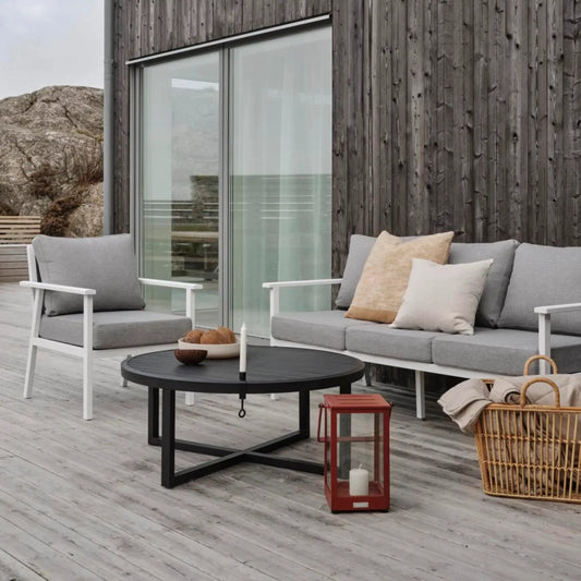 Brafab Samvaro 3-Sitssoffa High, Vit/Pearl Grey
