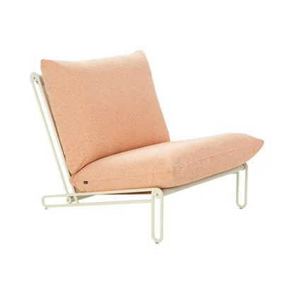 Brafab Blixt Loungefåtölj, Pearl White/Teddy Orange
