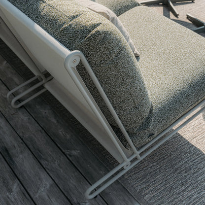 Brafab Blixt Loungefåtölj, Light Grey/Teddy Verde