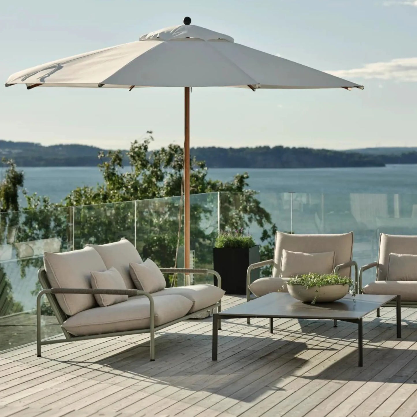 Brafab Lerberget 2,5-Sits Soffa, Dusty Green/Ash